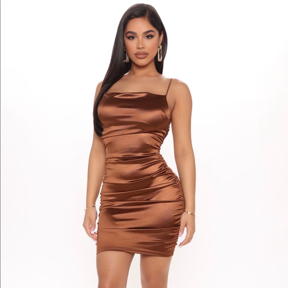 Fashion Nova Satin Mini Dress